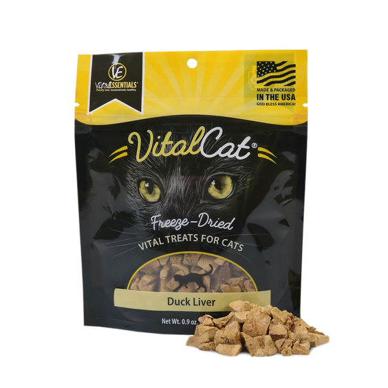 Vital Essentials Cat Treat Freeze Dried Duck Liver .9 oz