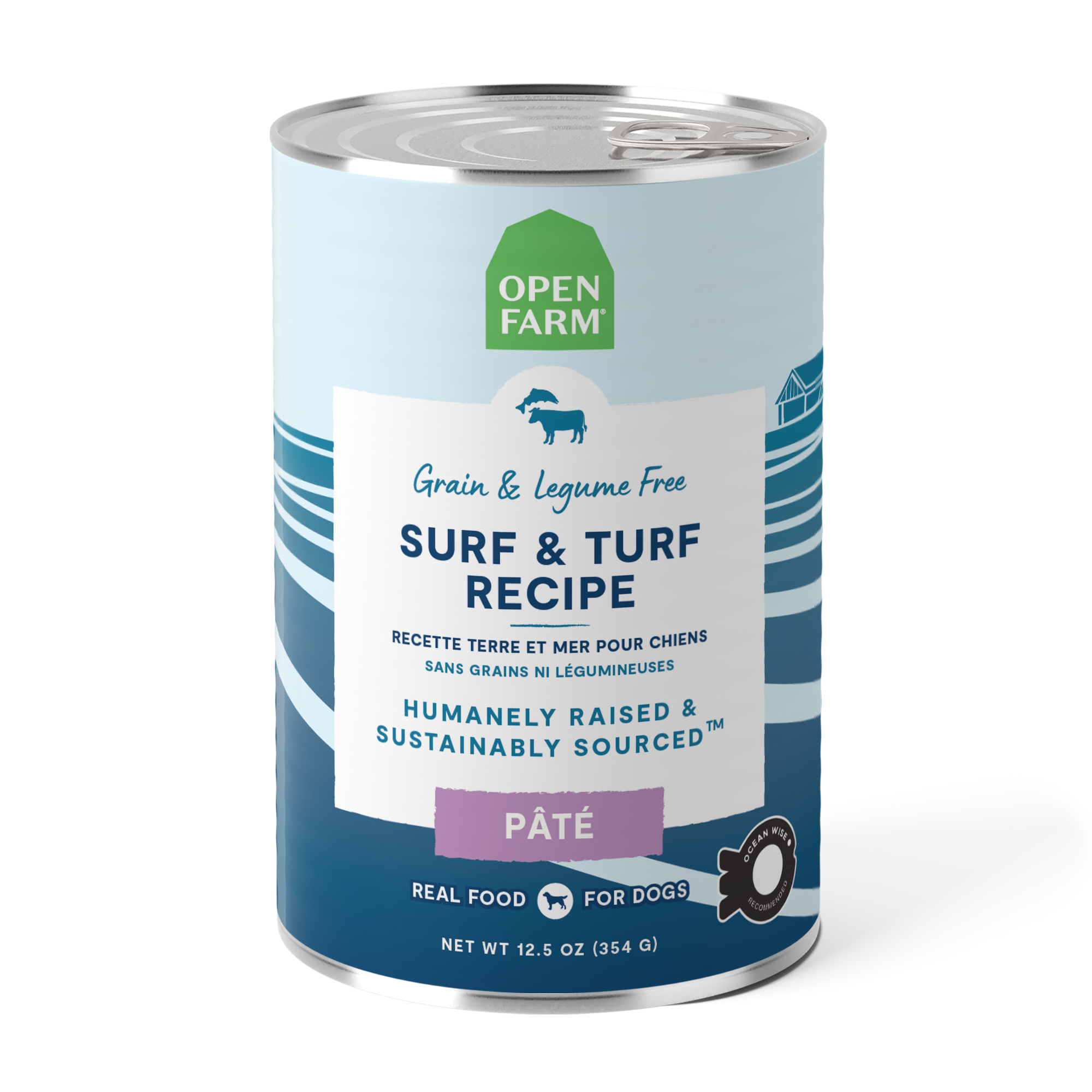 Open Farm Dog Grain Free Surf & Turf Pate 12.5oz Can