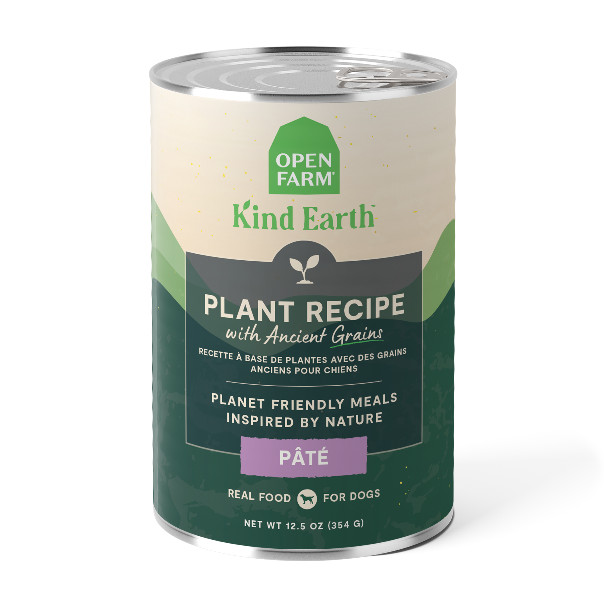 Open Farm Dog Food Kind Earth Plant Recipe Pate Can 12.5oz