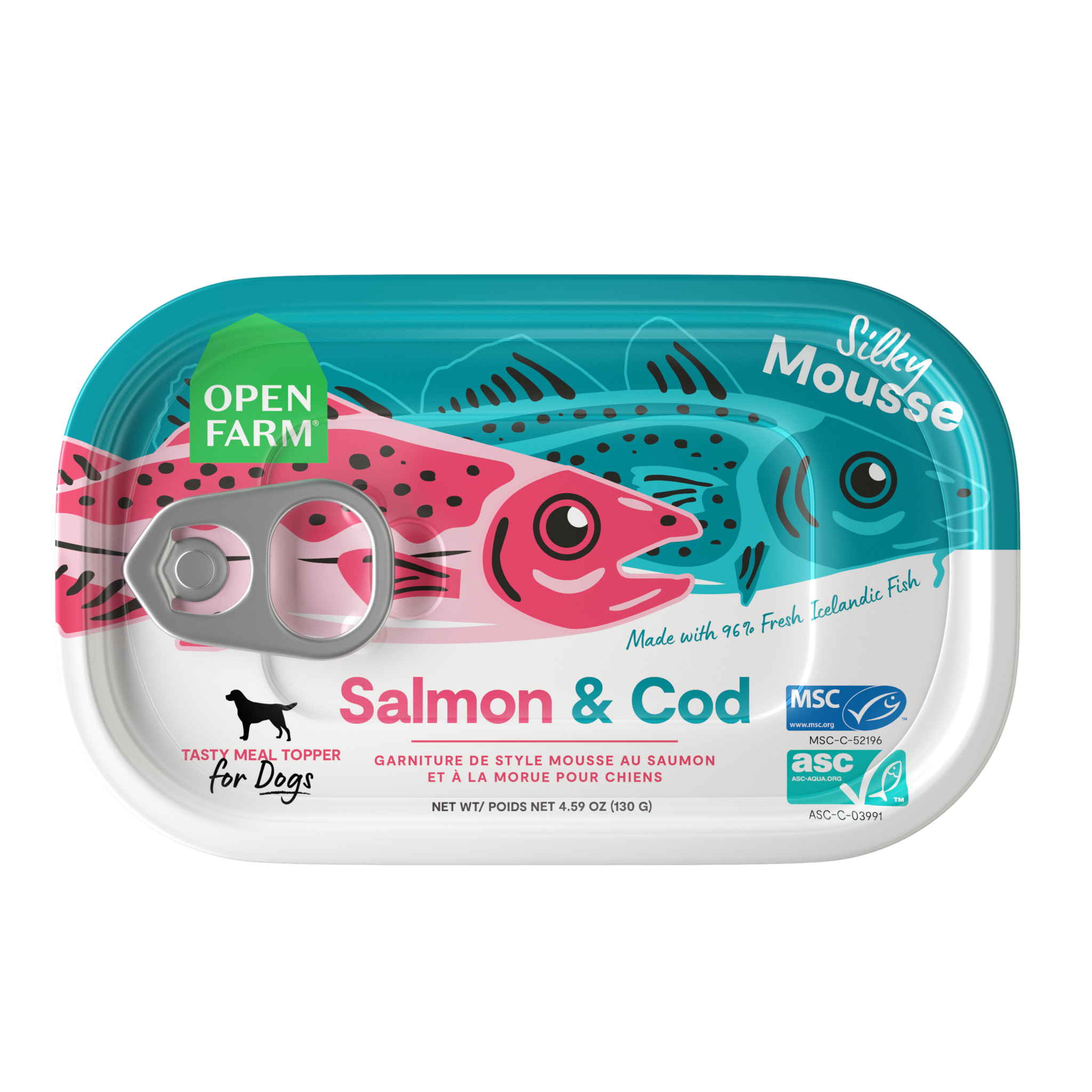 Open Farm Wet Dog Topper Salmon & Cod 4.59oz