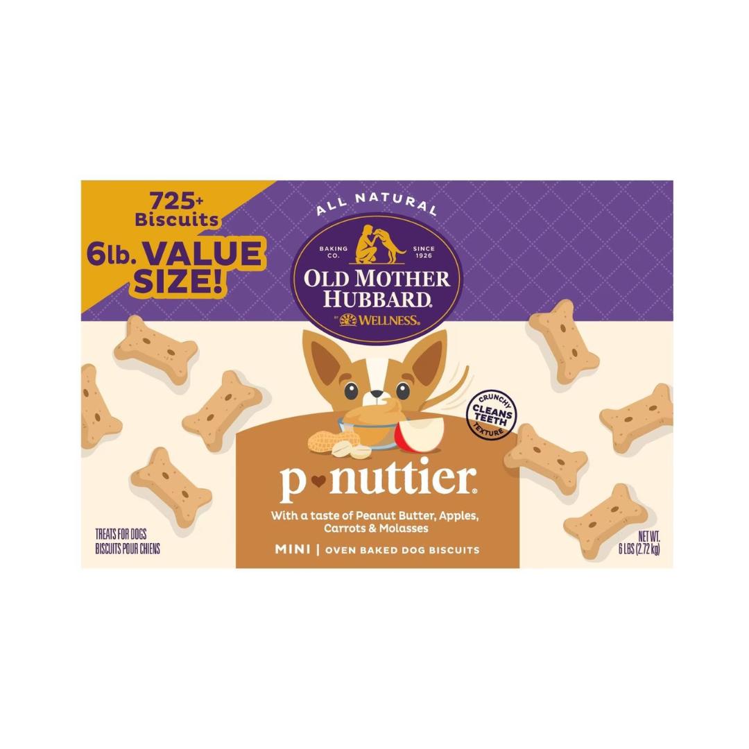 Old Mother Hubbard Dog Treats Mini Crunchy P Nuttier Box 6#