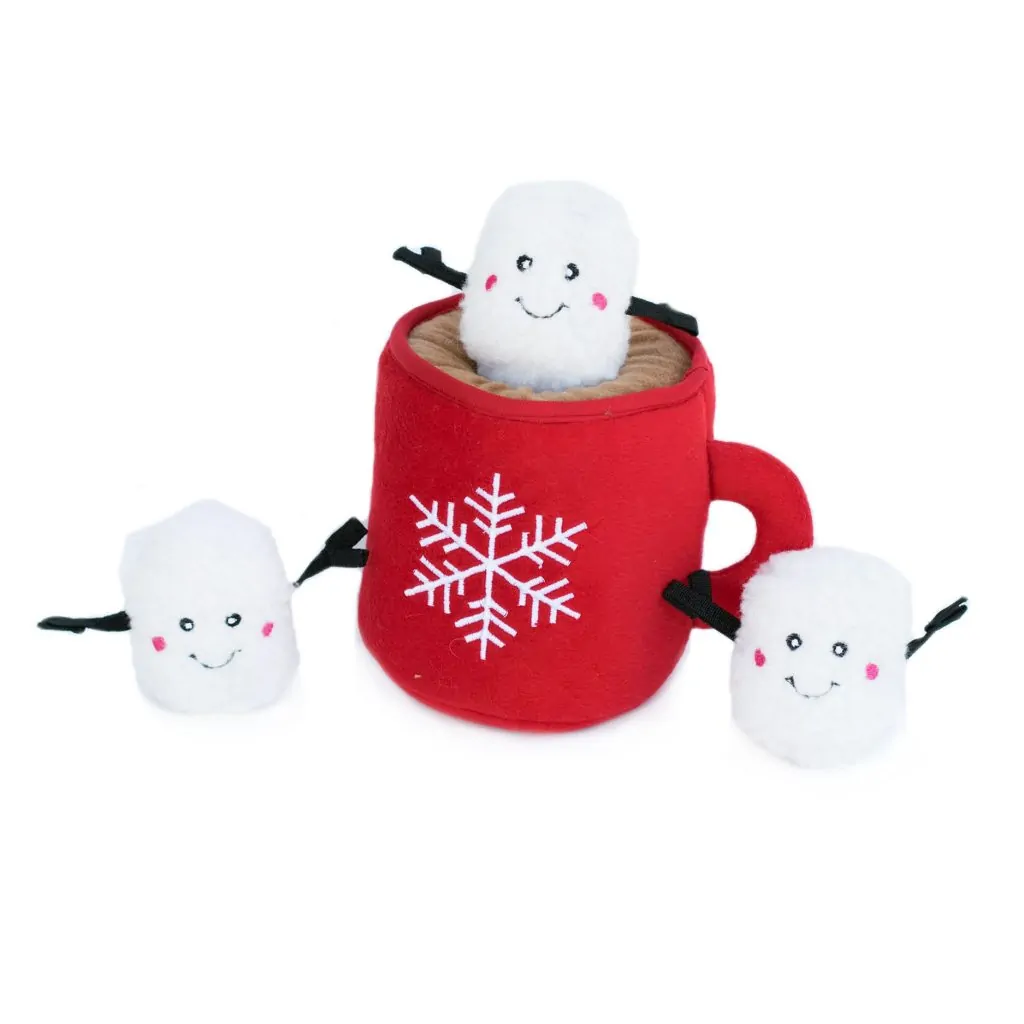 Zippy Paws Dog Toy Holiday Zippy Burrow Hot Cocoa