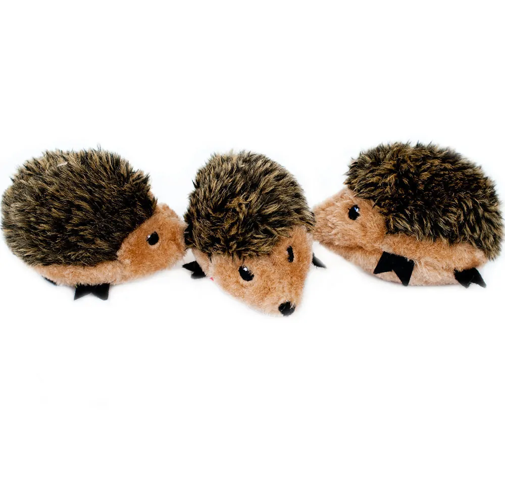 Zippy Paws Dog Toy Burrow Refull Hedgehog 3 Pack