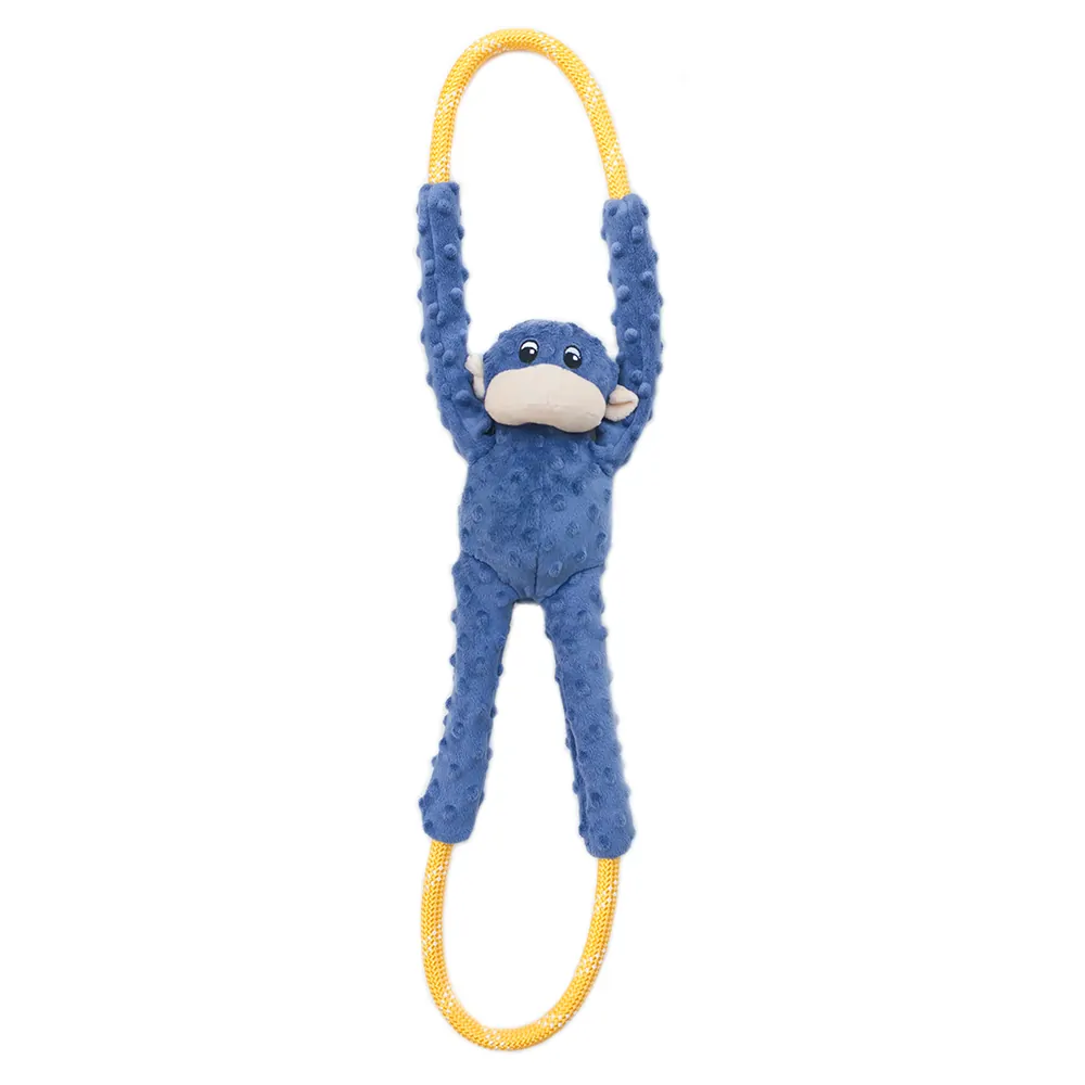Zippy Paws Dog Toy Monkey Rope Tugz Blue