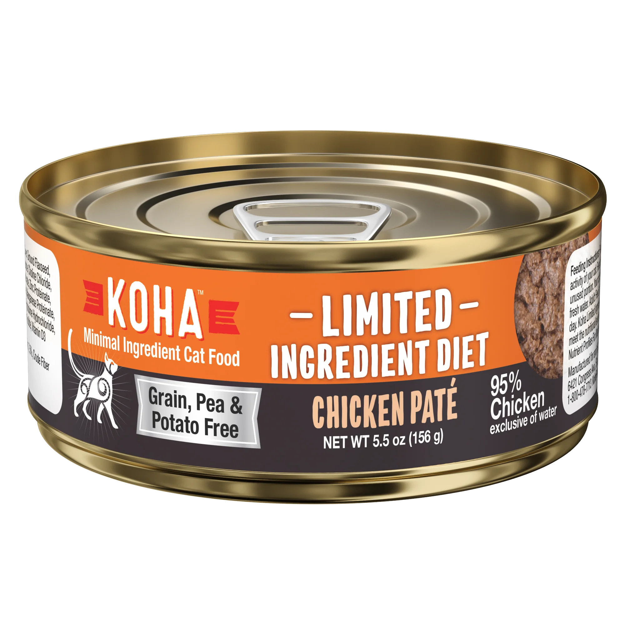 Koha Limited Ingredient Diet Cat Grain Free Chicken Pate 5.5oz can