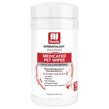 Nootie Medicated Pet Wipes 70ct