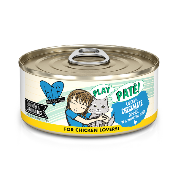 Weruva BFF Play Cat Checkmate Chicken Pate Puree 5.5oz Can