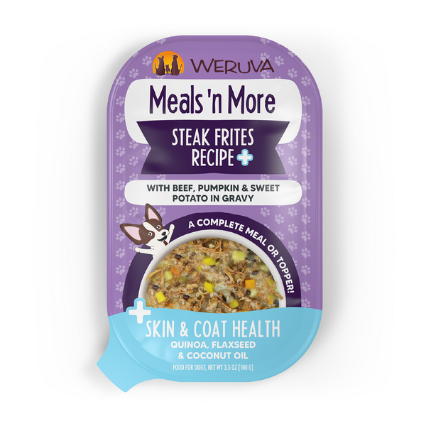 Weruva Dog Meals N More Steak Frites Recipe in Gravy 3.5oz