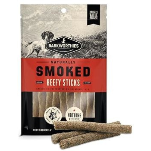 Barkworthies Smoked Beefy Sticks Medium 10 Pack