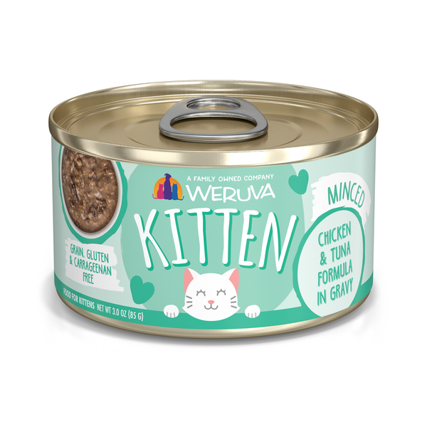 Weruva Kitten Chicken & Tuna in Gravy 3oz Can