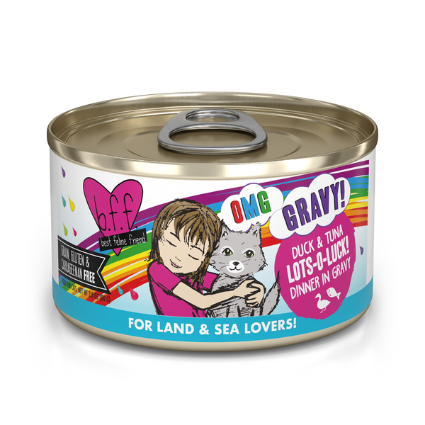 Weruva BFF OMG Cat Lots-O-Luck Duck & Tuna 2.8oz Can