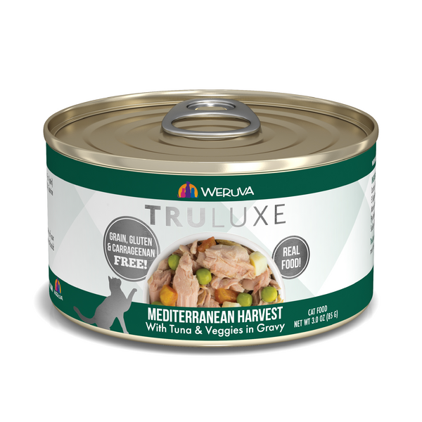 Weruva Truluxe Cat Mediterranean Harvest Tuna & Veg in Gravy 3oz Can