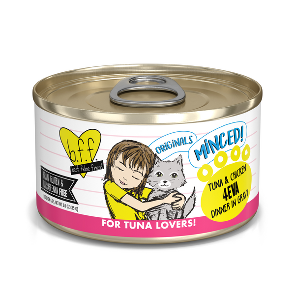 Weruva BFF Cat Minced Tuna & Chicken 4EVA in Gravy 3oz Can