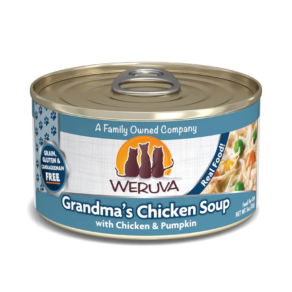 Weruva Cat Grandma's Chicken Soup Chicken & Pumpkin 3oz Can