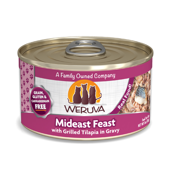 Weruva Cat Mideast Feast Tilapia 3oz Can