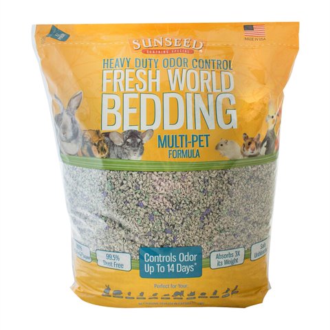 Vitakraft Sunseed Fresh World Small Animal Bedding Heavy Duty Multipet Gray