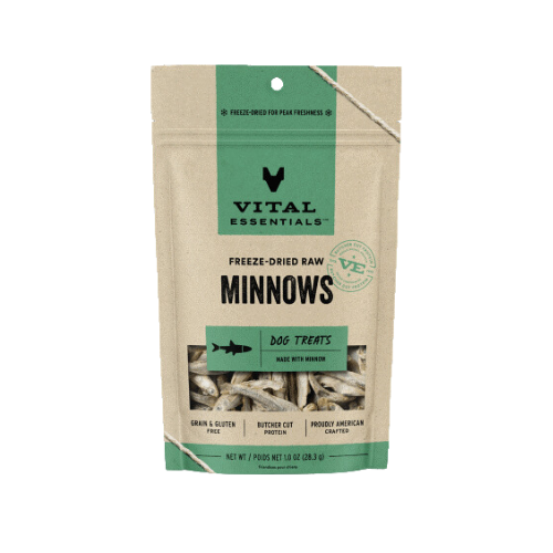 Vital Essentials Dog Treat Freeze Dried Raw Minnows 1oz