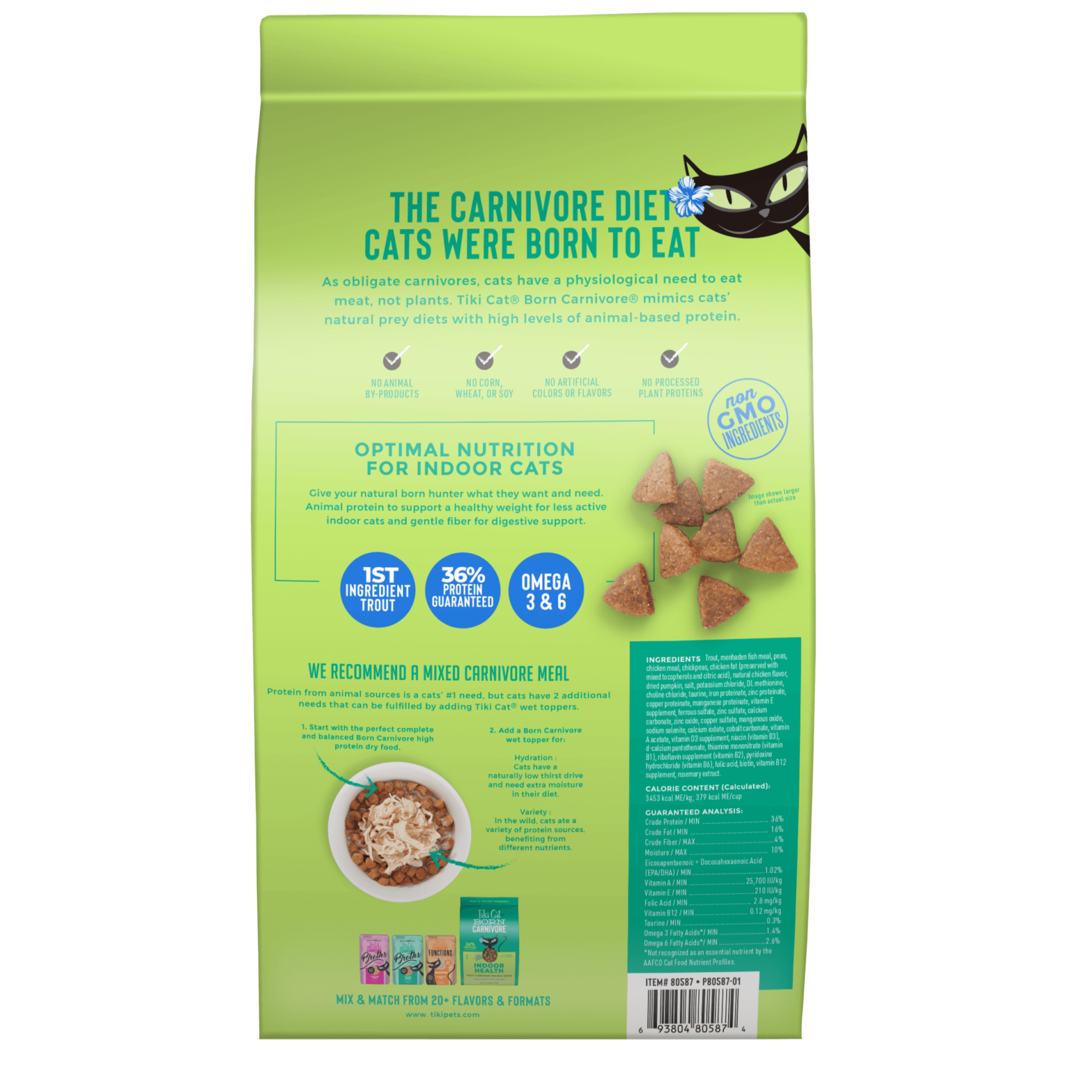 Tiki Cat Essentials Grain Free Kibble Trout & Menaden Fish 6#