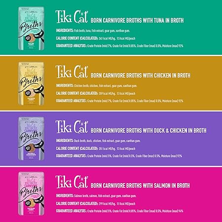 Tiki Cat Born Carnivore Broth Pouches Variety 12pk