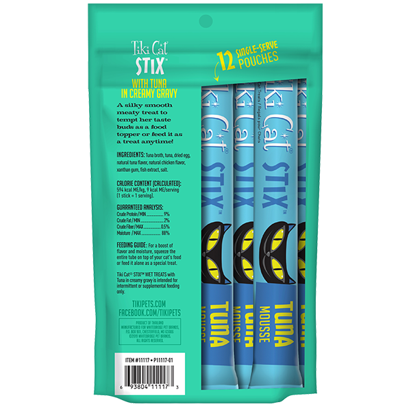 Tiki Cat Stix Treats Tuna Mousse 3oz