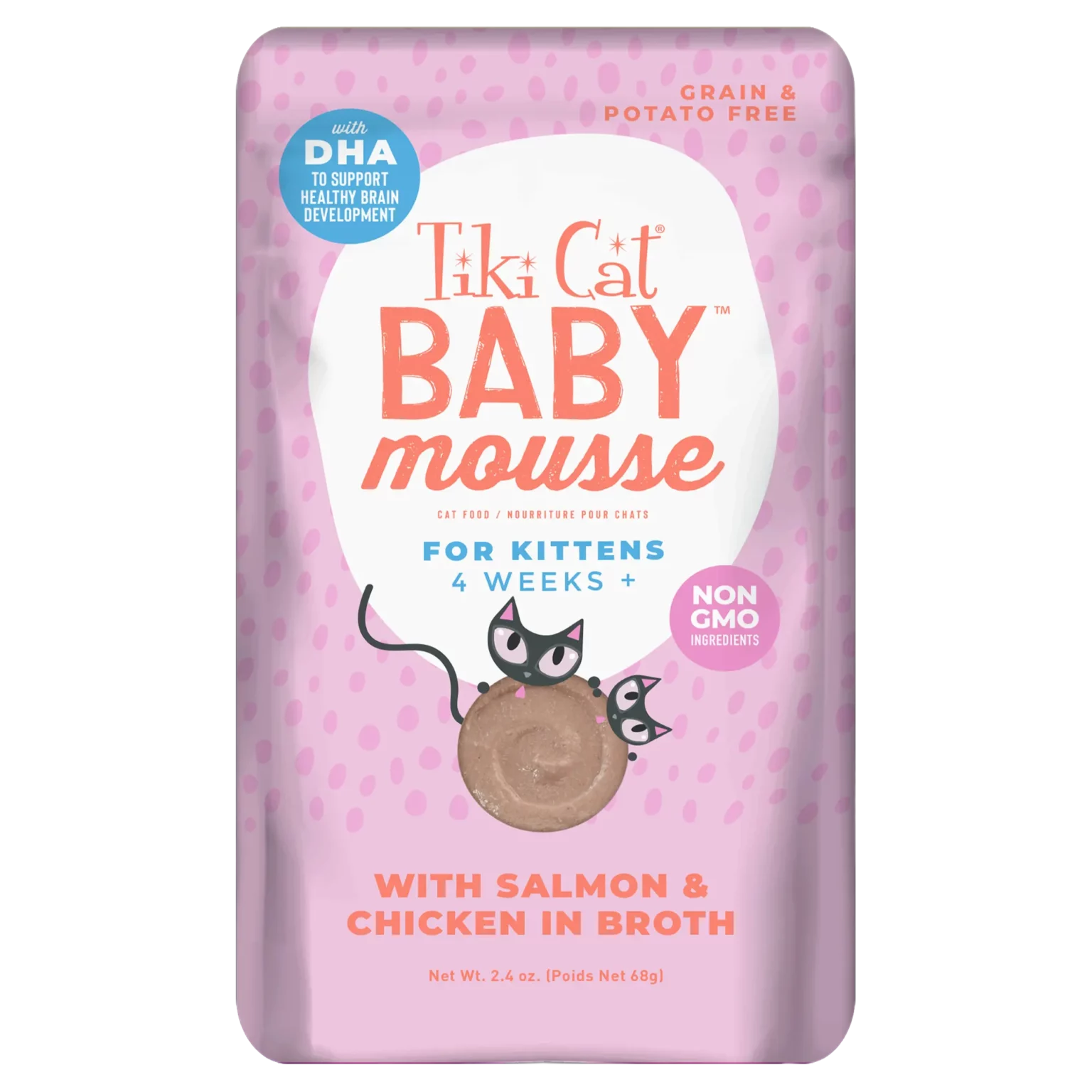 Tiki Cat Baby Chicken & Salmon 2.4oz Can