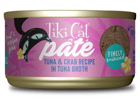 Tiki Cat Pate Tuna & Crab in Tuna Broth 2.8oz Can