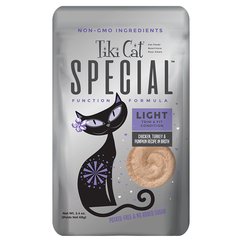 Tiki Cat Special Mousse Light Chicken, Turkey & Pumpkin in Broth 2.4oz Pouch
