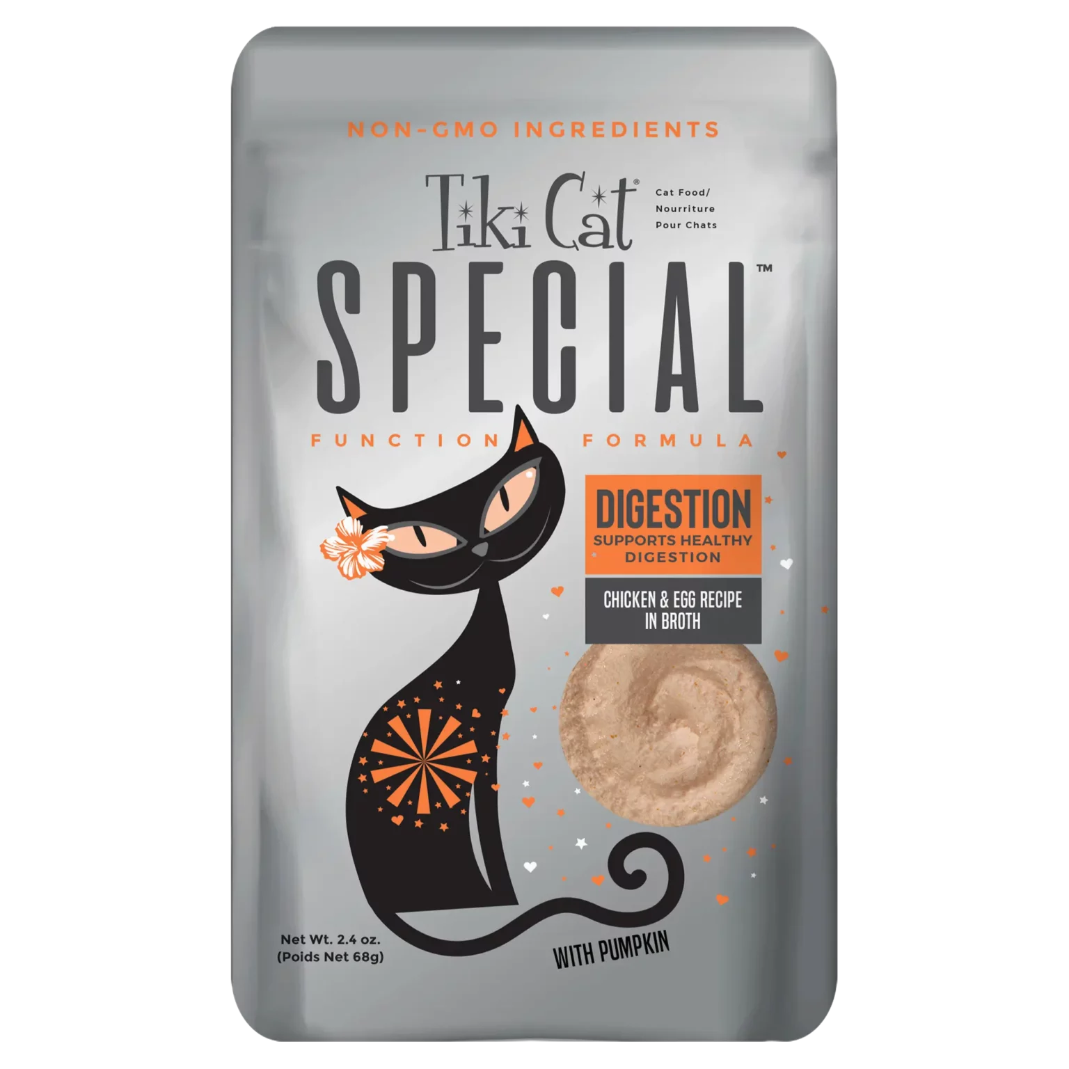 Tiki Cat Velvet Mousse Chicken & Egg in Broth 2.8oz Pouch