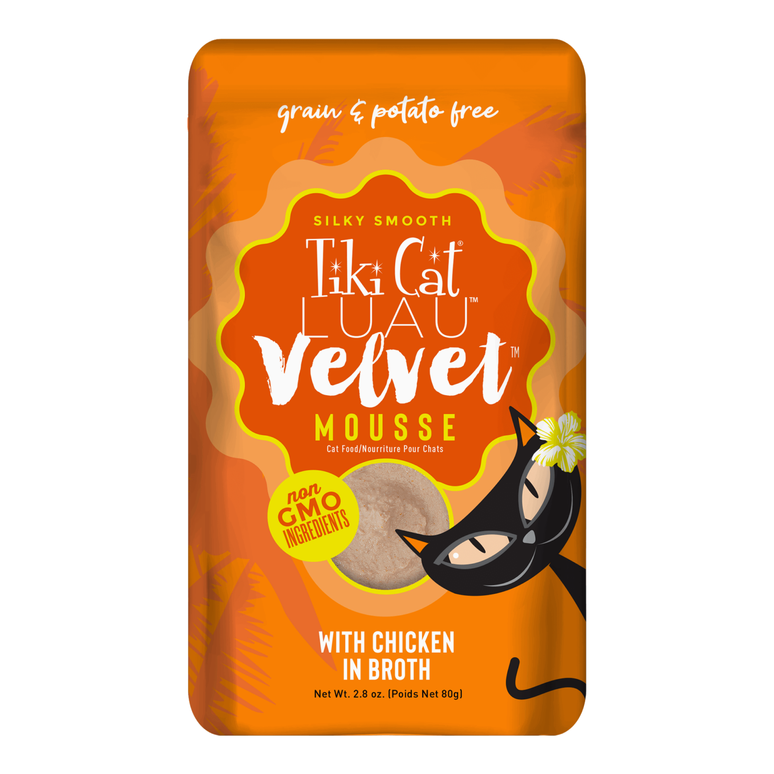 Tiki Cat Velvet Mousse Chicken in Broth 2.8oz Pouch