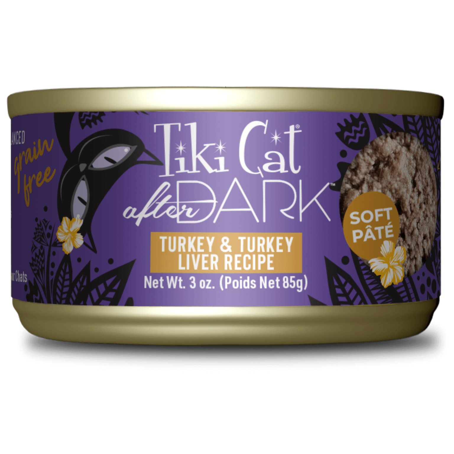 Tiki Cat After Dark Pate Turkey 3oz Can