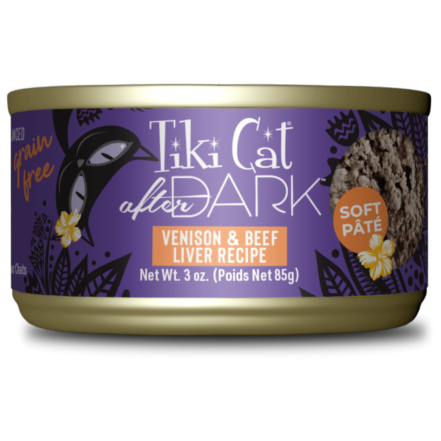 Tiki Cat After Dark Pate Venison & Beef 3oz Can
