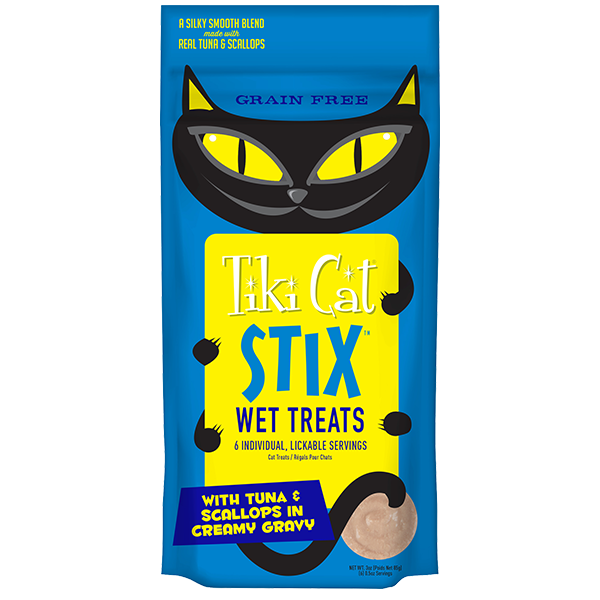 Tiki Cat Stix Treats Tuna & Scallops Mousse 3oz