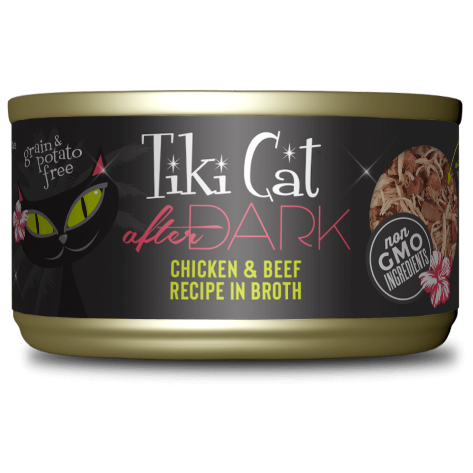 Tiki Cat After Dark Chicken & Beef in Broth 2.8oz can