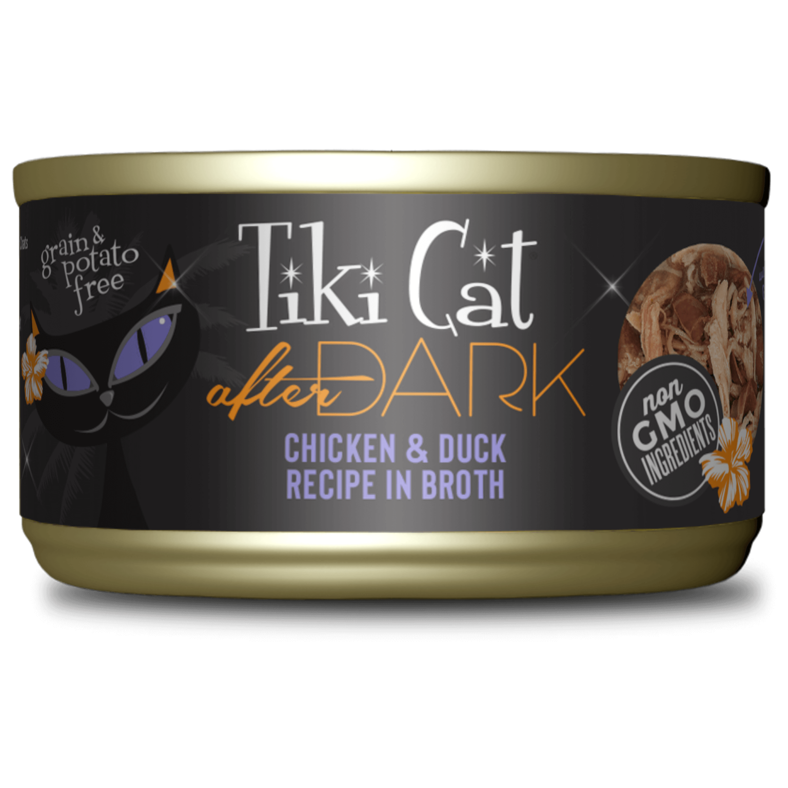 Tiki Cat After Dark Chicken & Duck in Broth 2.8oz can