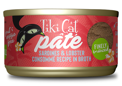 Tiki Cat Pate Sardines & Lobster Consomme in Broth 2.8oz Can