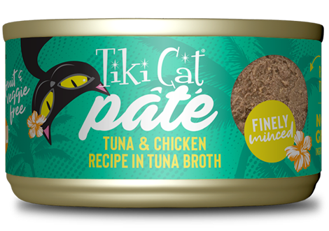 Tiki Cat Pate Tuna & Chicken in Tuna Broth 2.8oz Can