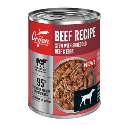 Orijen Dog Can Beef Recipe Stew Shredded Beef & Eggs 12.8oz