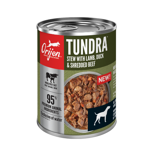 Orijen Dog Can Tundra Stew Shredded Beef, Duck & Lamb 12.8oz