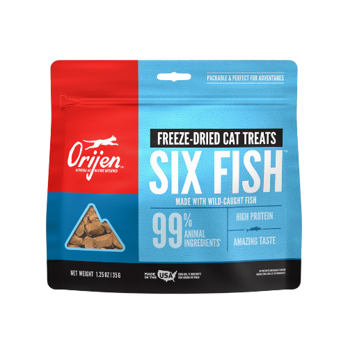 Orijen Cat Treats Freeze-Dried Six Fish 1.25oz