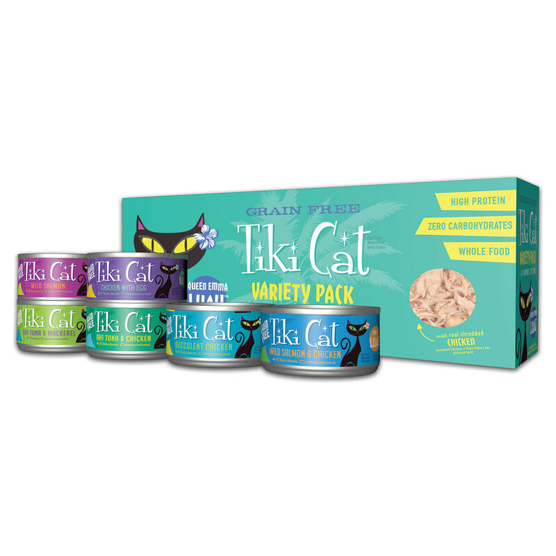 Tiki Cat Queen Emma Luau 2.8oz Cans Variety 12pk