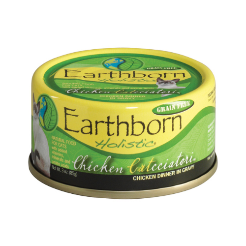 Earthborn Holistic Cat Grain Free Chicken Catcciatori with Gravy 3oz can