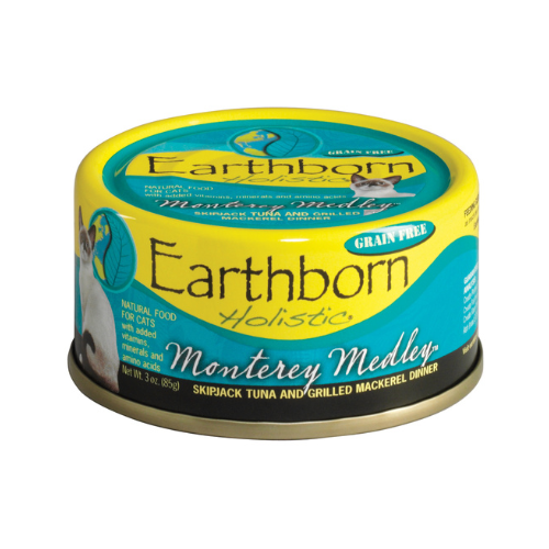 Earthborn Holistic Cat Grain Free Monterey Medley Tuna Mackerel 3oz can