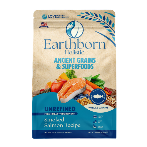 Earthborn Holistic Unrefined Dog Ancient Grain Salmon 25#