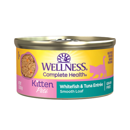 Wellness Complete Health Kitten Whitefish & Tuna Pate 5.5oz Can