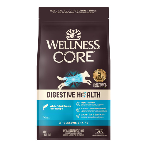 Wellness CORE Dog Digestive Health Whitefish & Rice 4#