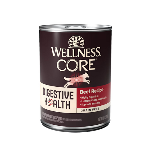 Wellness CORE Dog Digestive Health Grain Free Beef Recipe 13oz Can