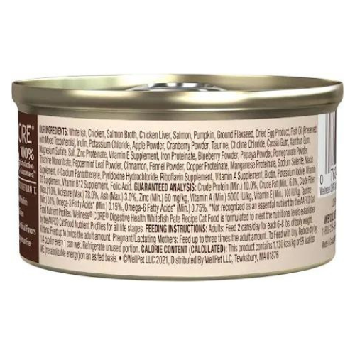 Wellness CORE Cat Digestive Health Salmon Pate 3oz Can