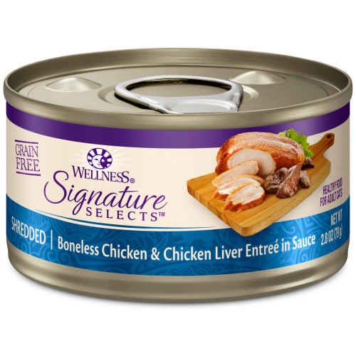 Wellness CORE Cat Signature Selects Shredded Chicken in Sauce 5.3oz Can