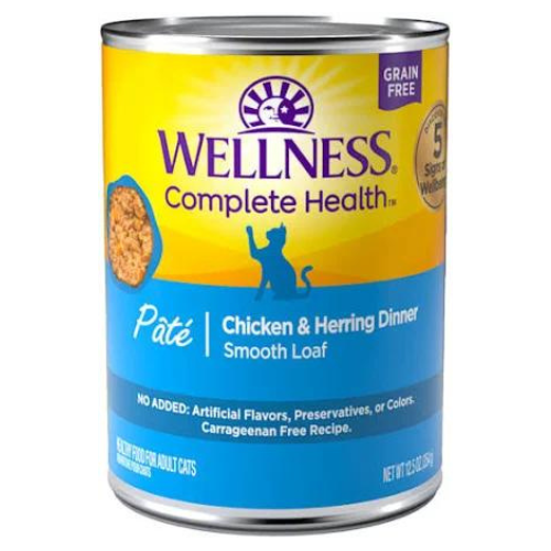 Wellness Complete Health Cat Chicken & Herring Pate 12.5oz Can