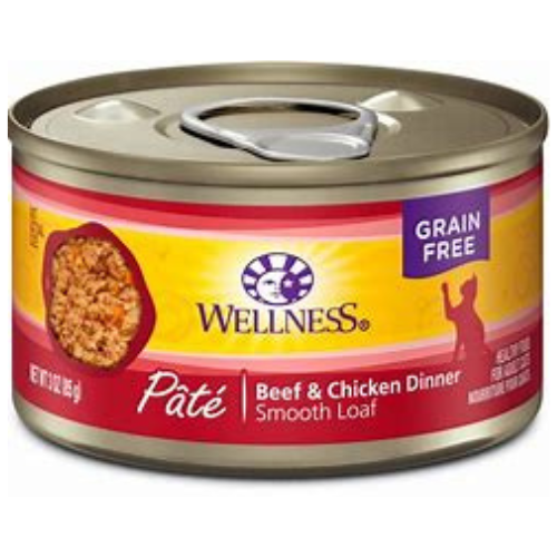 Wellness Complete Health Cat Beef & Chicken Pate 3oz Can